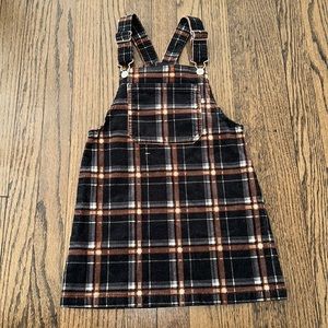 Little Girls Corduroy Dress Skirt Overall Jumper Size Small